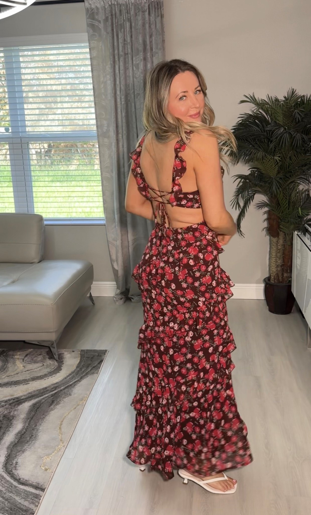 How fun is this dress for a Spring event
Wearing size small! I’m 5’6 size 4
Heels true to size. Wearing 6.5


#spring #wedding #flowera #maxidress

#LTKWedding #LTKootd #LTKgrwm