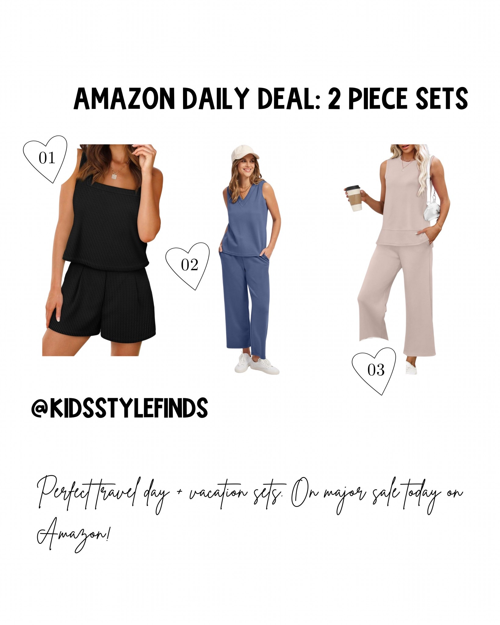Perfect 2 piece sets for vacation or travel. On sale now, use the link in bio to shop!

#ltksale #amazon #amazonhaul #ltkfinds #vacation #travel 

#LTKStyleTip #LTKTravel #LTKSaleAlert