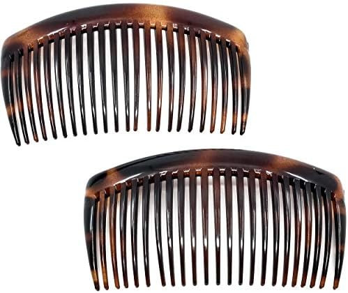 Camila Paris AD66/2 French Side Comb Large Curved Tortoiseshell Hair Combs for Women Fine Hair, 4... | Amazon (US)