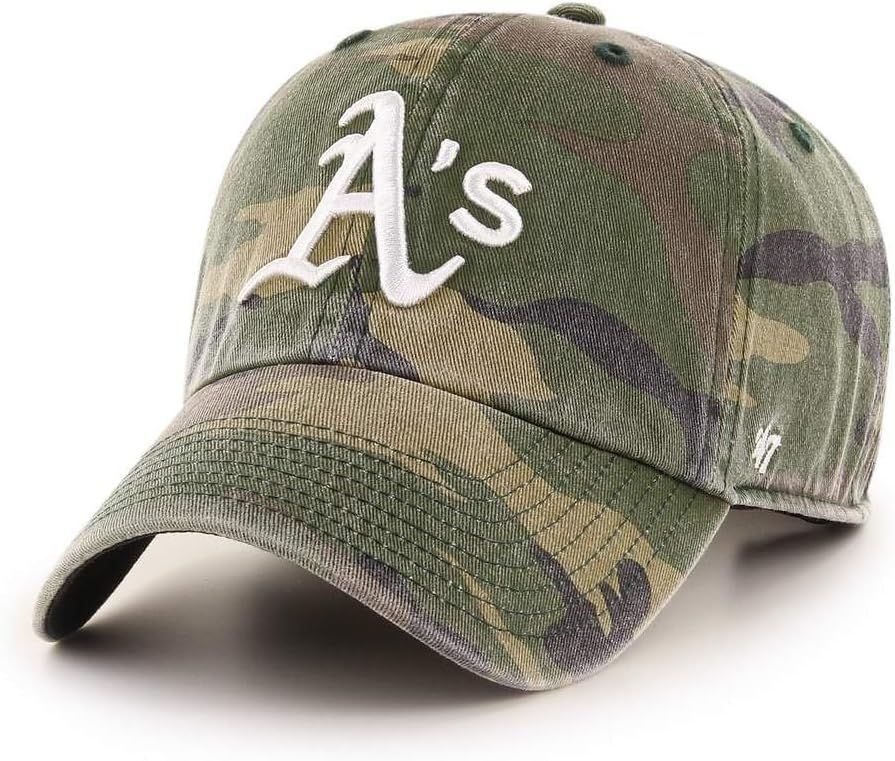 '47 MLB Camo Clean Up Adjustable Hat, Adult One Size Fits All (as1, Alpha, one_Size, Oakland Athl... | Amazon (US)