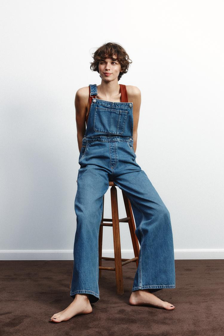 TRF LONG DENIM JUMPSUIT | Zara US