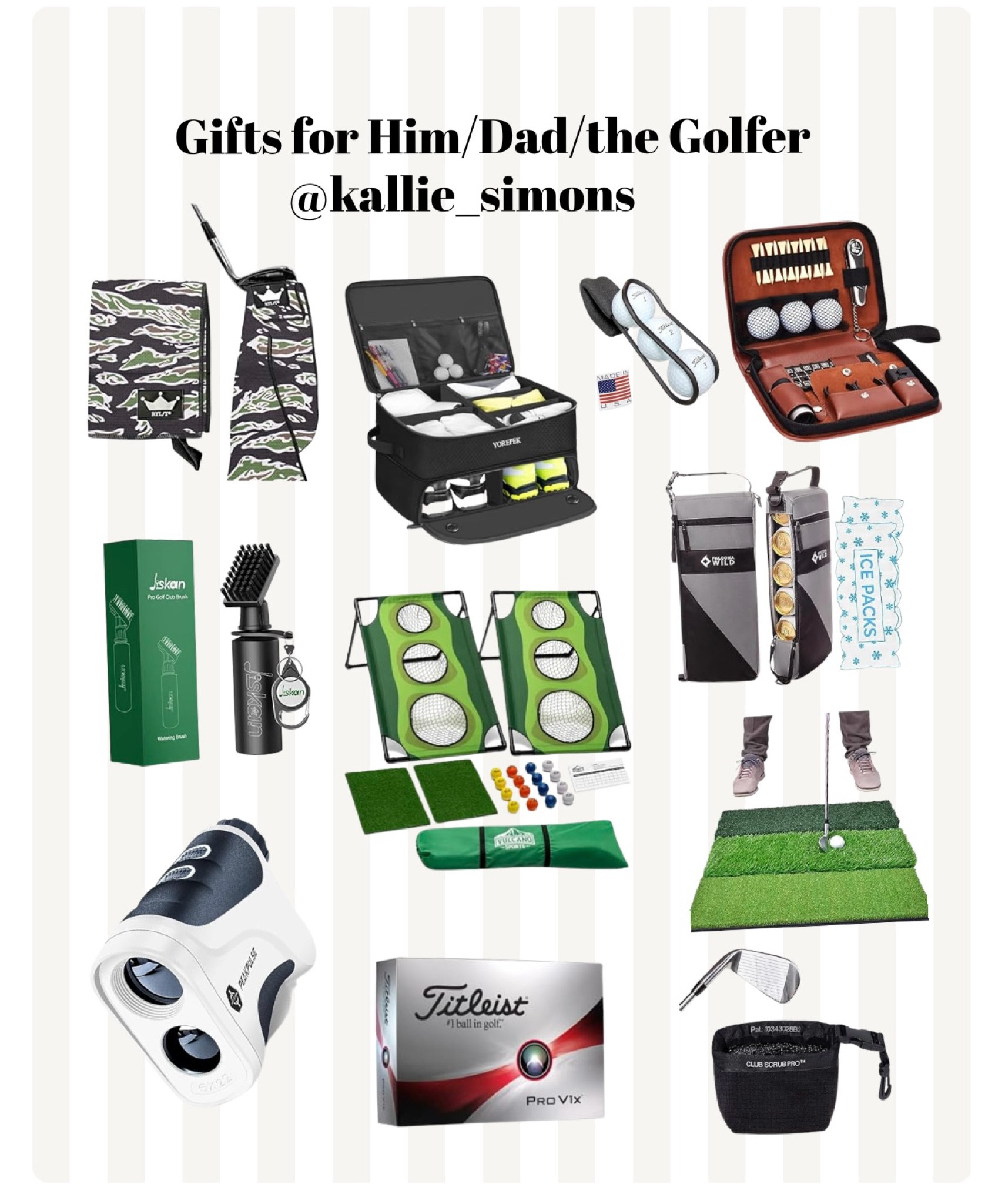 Gifts for him 
Gifts for dad 
Gifts for husband 
Gifts for the golfer 
Golfing gifts 

#LTKGiftGuide #LTKMens #LTKHoliday