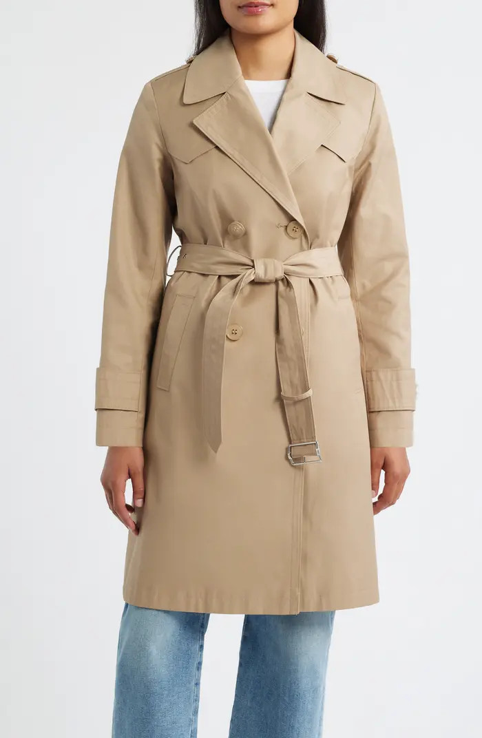 Water Resistant Cotton Blend Trench Coat | Nordstrom