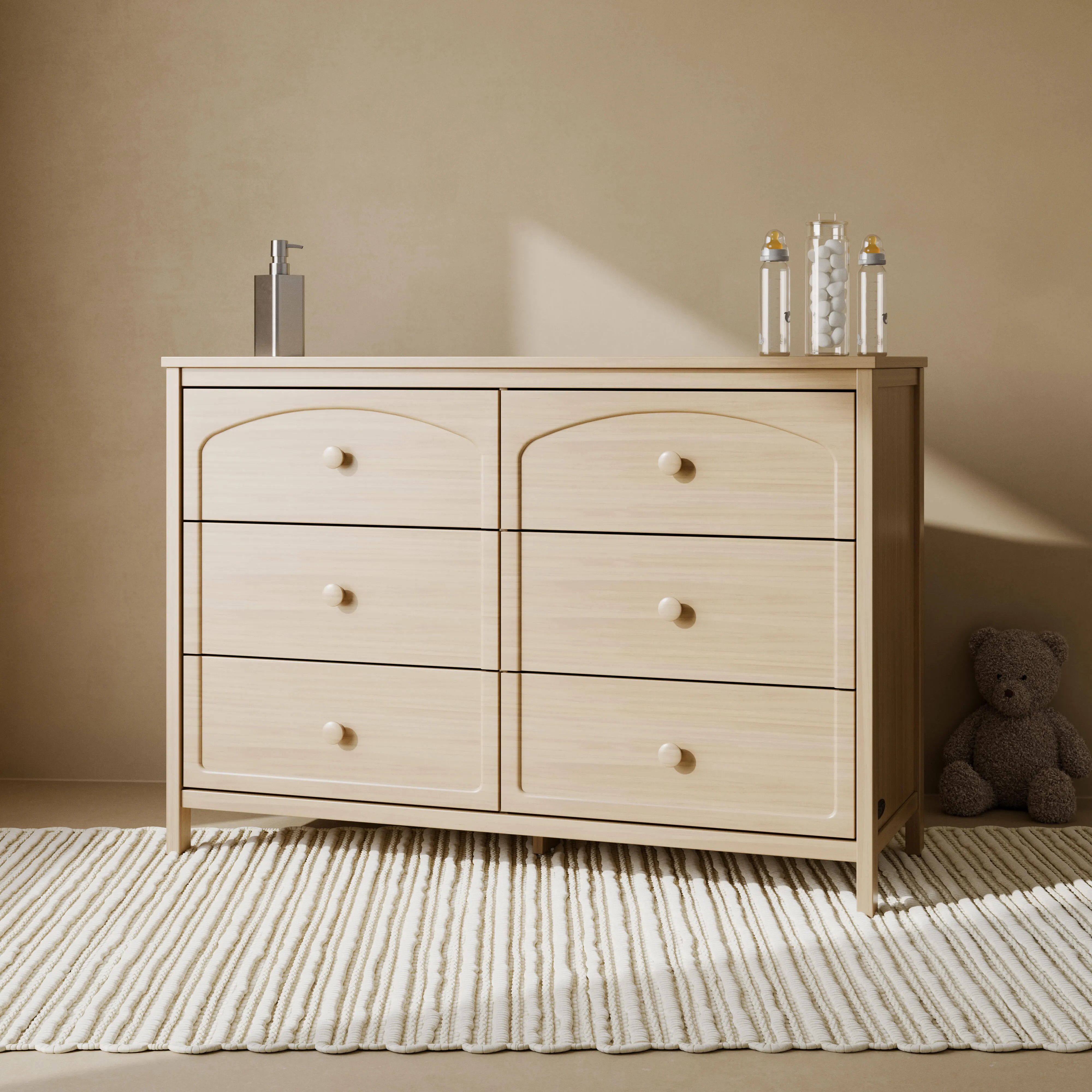Graco Olivia 6 Drawer Dresser, Driftwood | Ashley