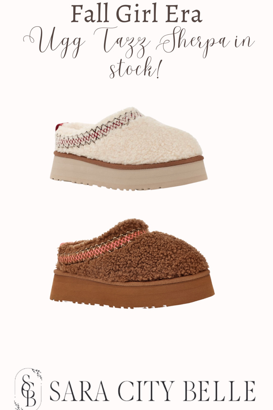 Ugg Tazz Sherpa in stock! 

#LTKSeasonal #LTKshoecrush #LTKstyletip