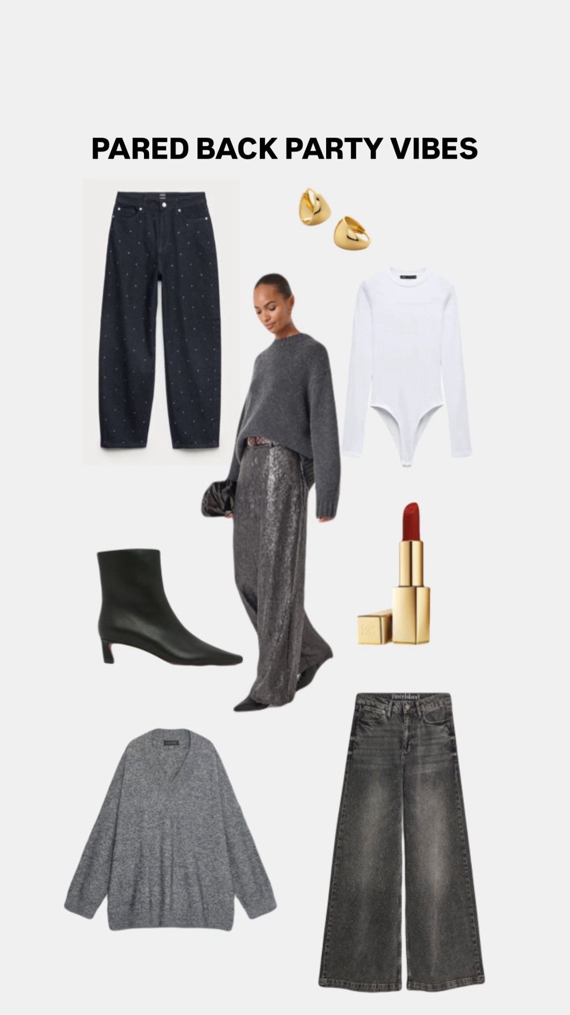 Party pants, a cute top & a red lip. Pared back party vibes are the way 

#LTKfestive #LTKeurope #LTKdatenight