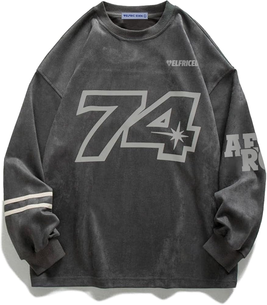 Aelfric Eden Oversized Crewneck Sweatshirts for Men Vintage Graphic Pullover Loose Fit Streetwear... | Amazon (US)