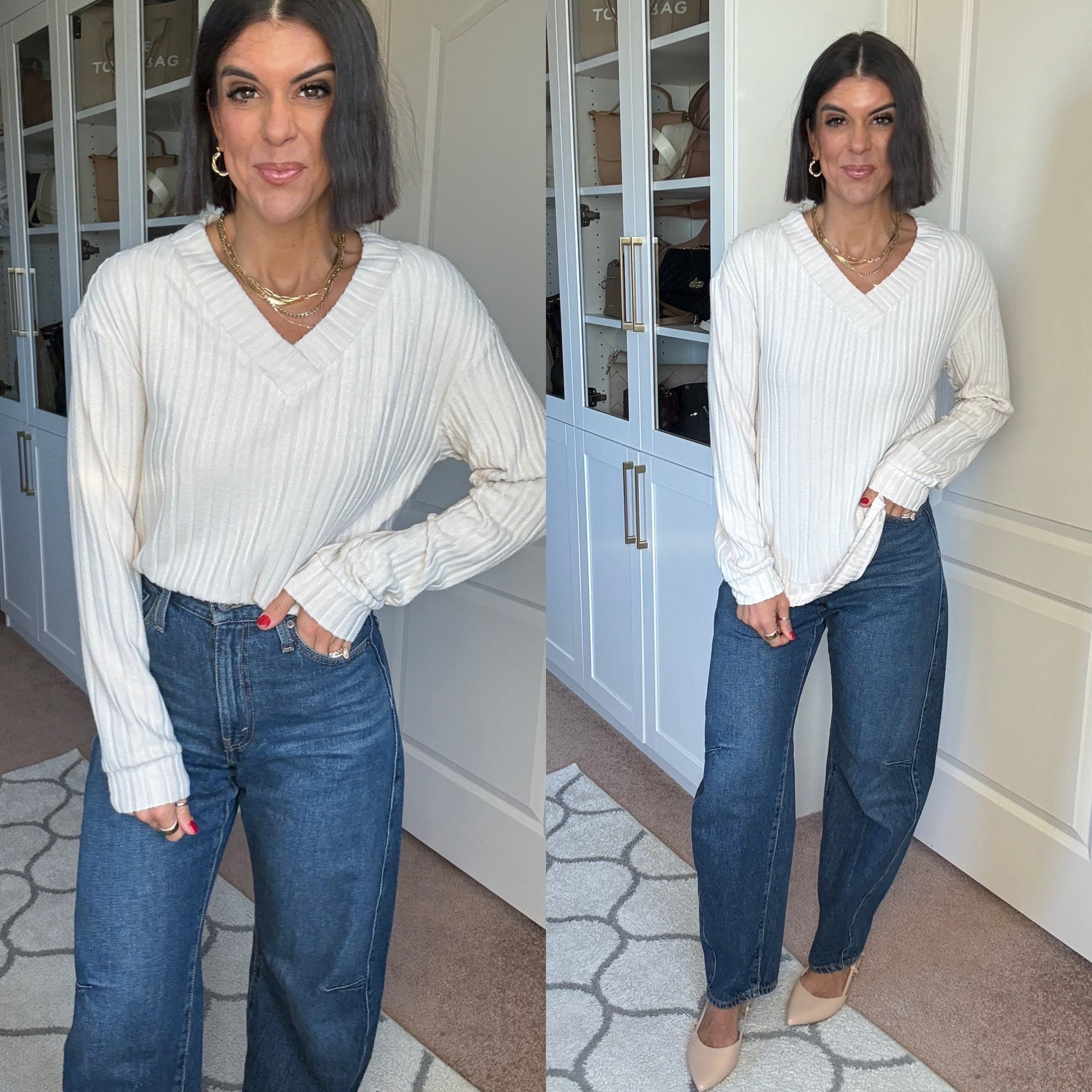 Size small in tts size 26 in jeans 

#LTKFindsUnder100 #LTKSeasonal