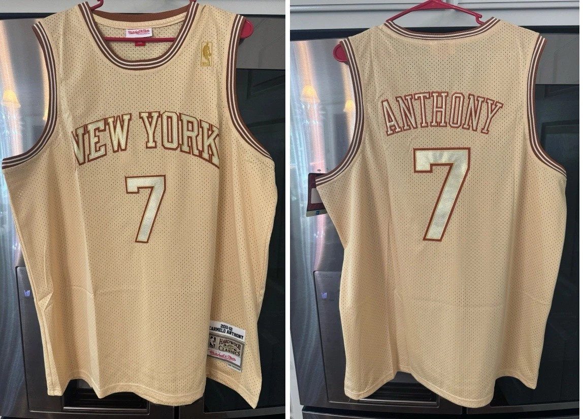 Premium Gold Carmelo Anthony New York Knicks NBA Basketball Jersey Large | eBay | eBay US