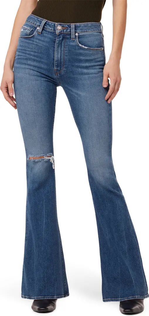 Holly Distressed High Waist Flare Jeans | Nordstrom Rack