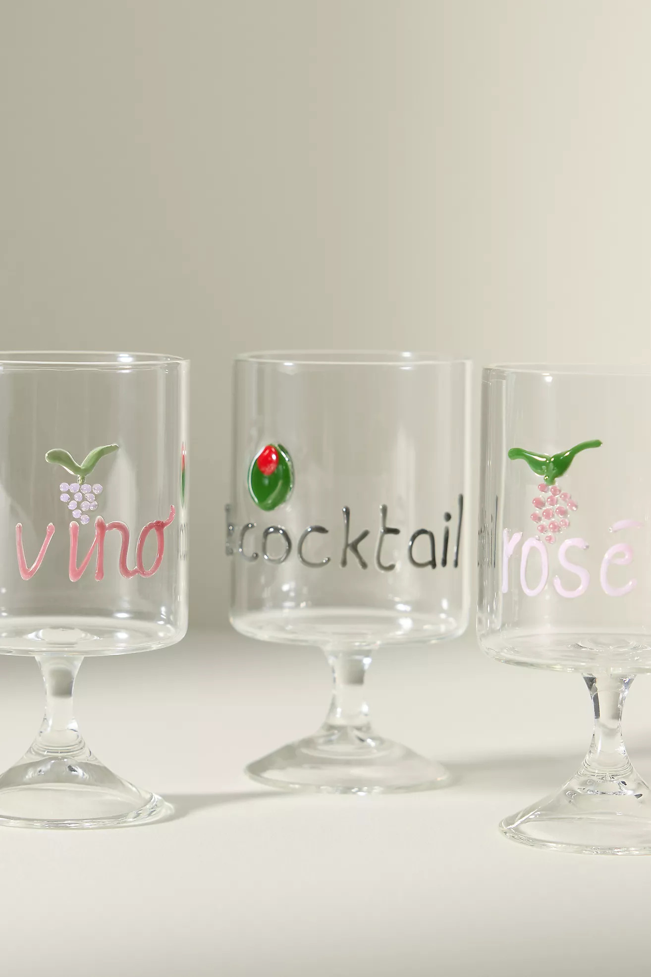 Word Play Wine Glass | Anthropologie (US)