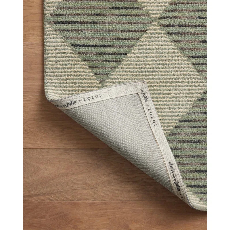 Chris Loves Julia x Loloi Francis Wool Beige / Charcoal Rug | Wayfair North America