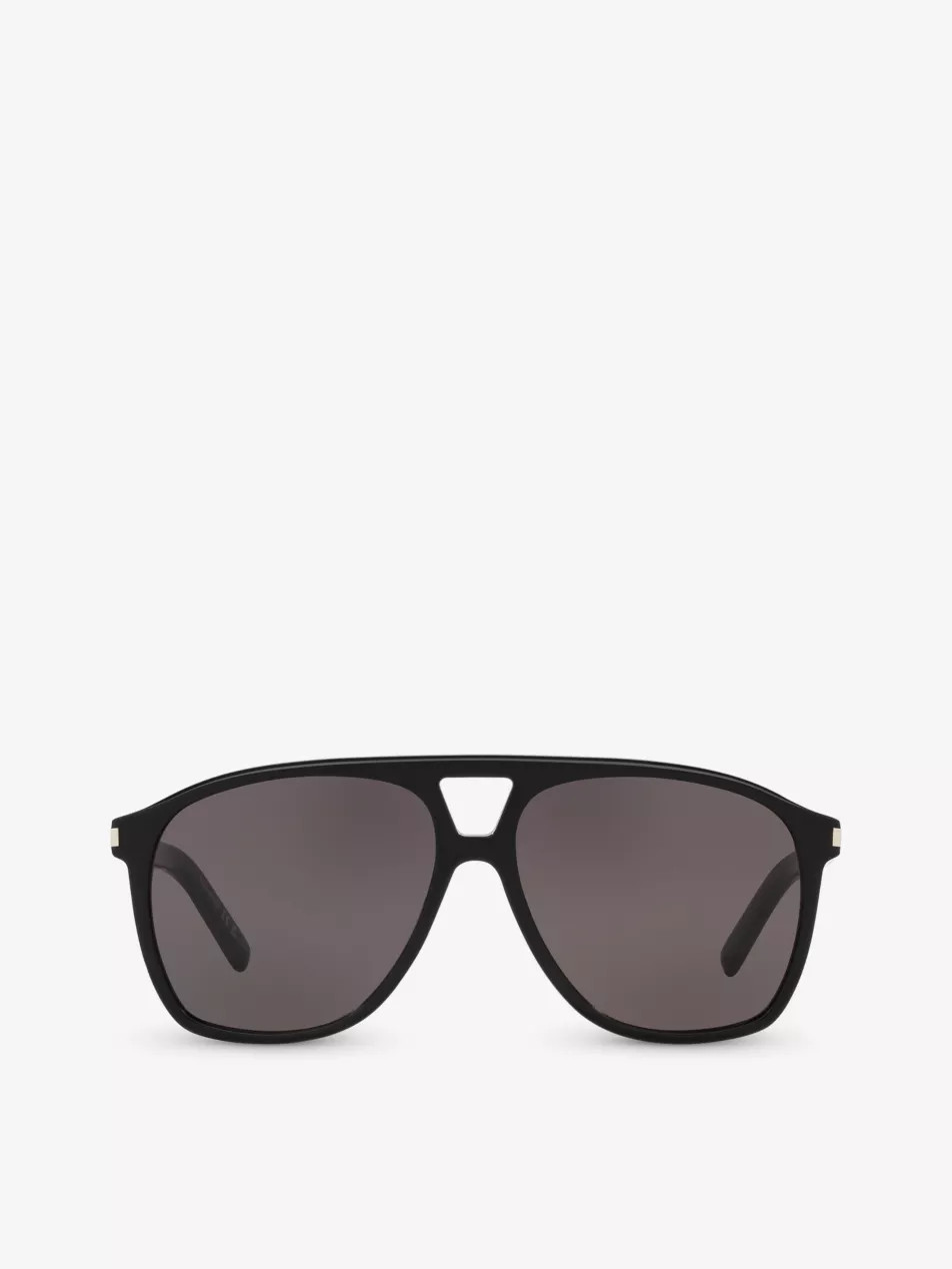 YS000473 SL 596 Dune rectangle-frame acetate sunglasses | Selfridges
