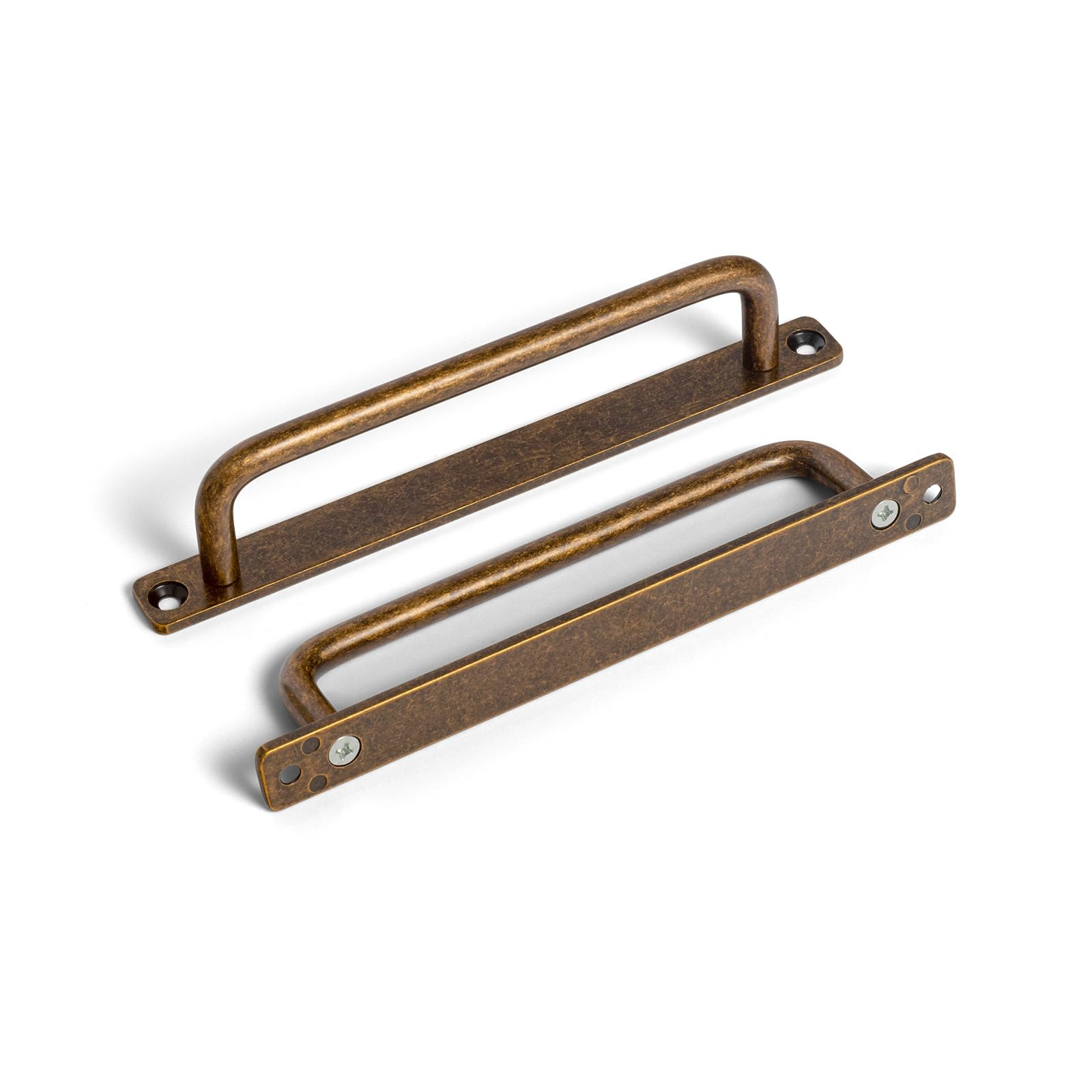 Set of 12, 5" Ceter to Center Sleek Antique Brass Cabinet Pulls - Vintage Minimalist Handles - Ki... | Amazon (US)