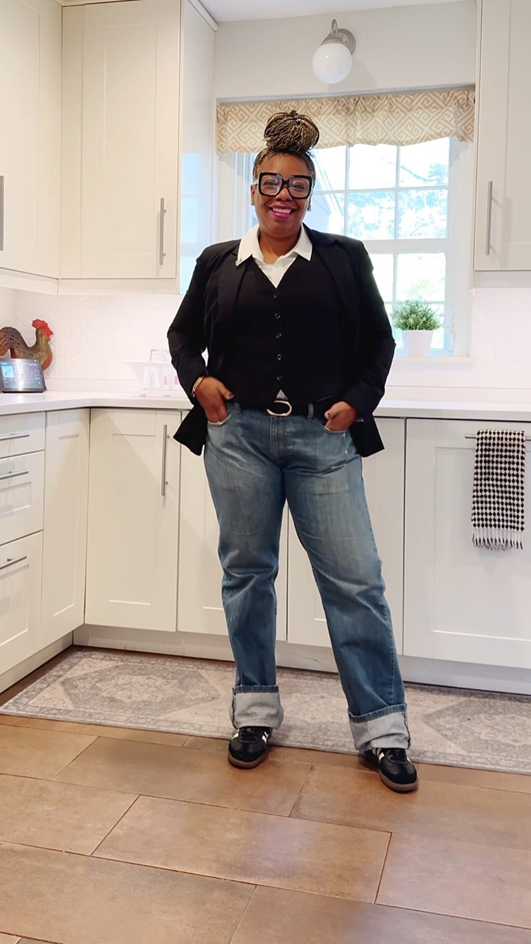 Elevated Ease | Smart Casual
Blazer, vest, denim, and black flats — simple, polished everyday style. Linked similar pieces.


#LTKootd #LTKOver40 #LTKMidsize