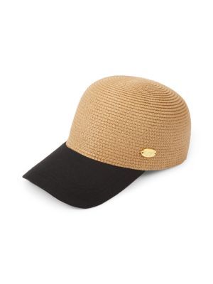 Surell Straw Baseball Cap on SALE | Saks OFF 5TH | Saks Fifth Avenue OFF 5TH