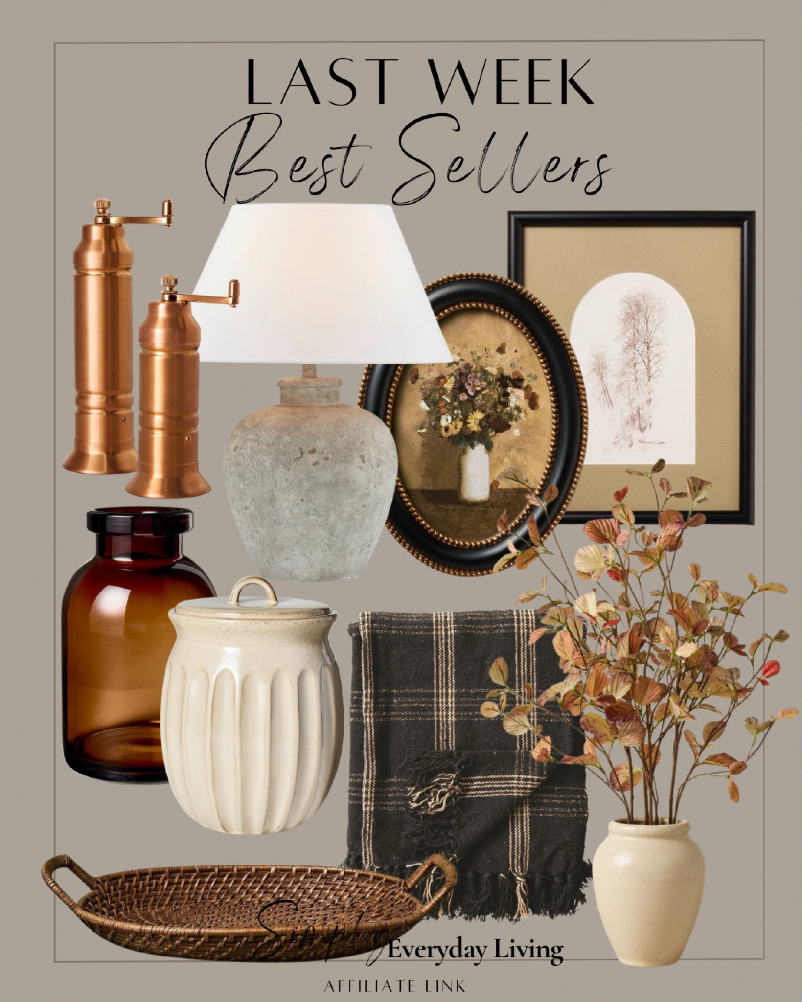 Last week best sellers

#LTKHome