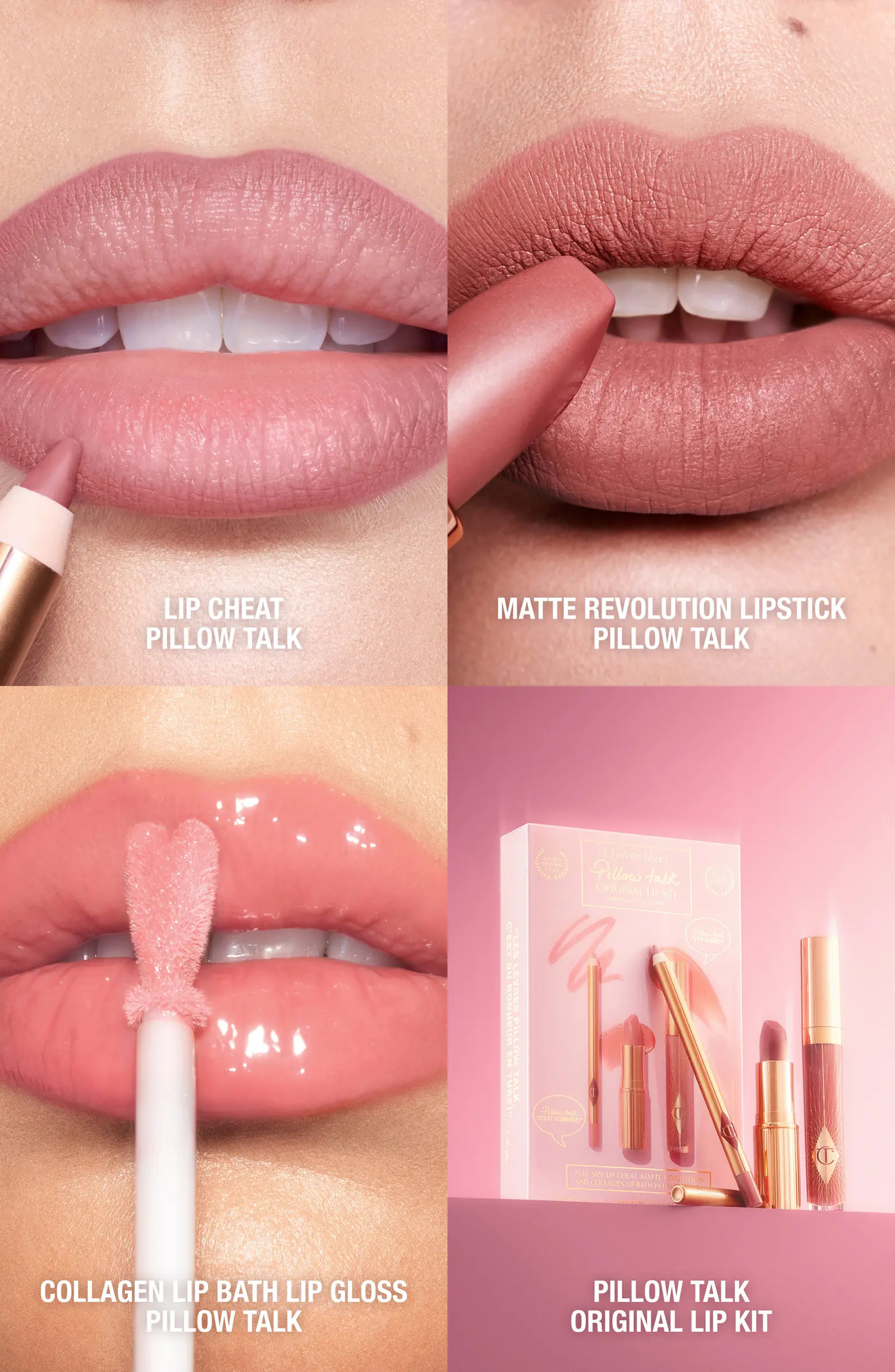 Charlotte Tilbury Pillow Talk Original Lip Kit $95 Value | Nordstrom | Nordstrom