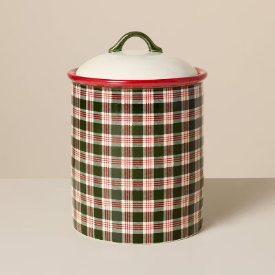 Christmas Cookie Jar Green Plaid - Hearth & Hand™ with Magnolia | Target
