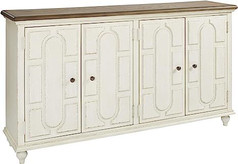 Signature Design by Ashley Roranville French Country Accent Cabinet or Server, White | Amazon (US)
