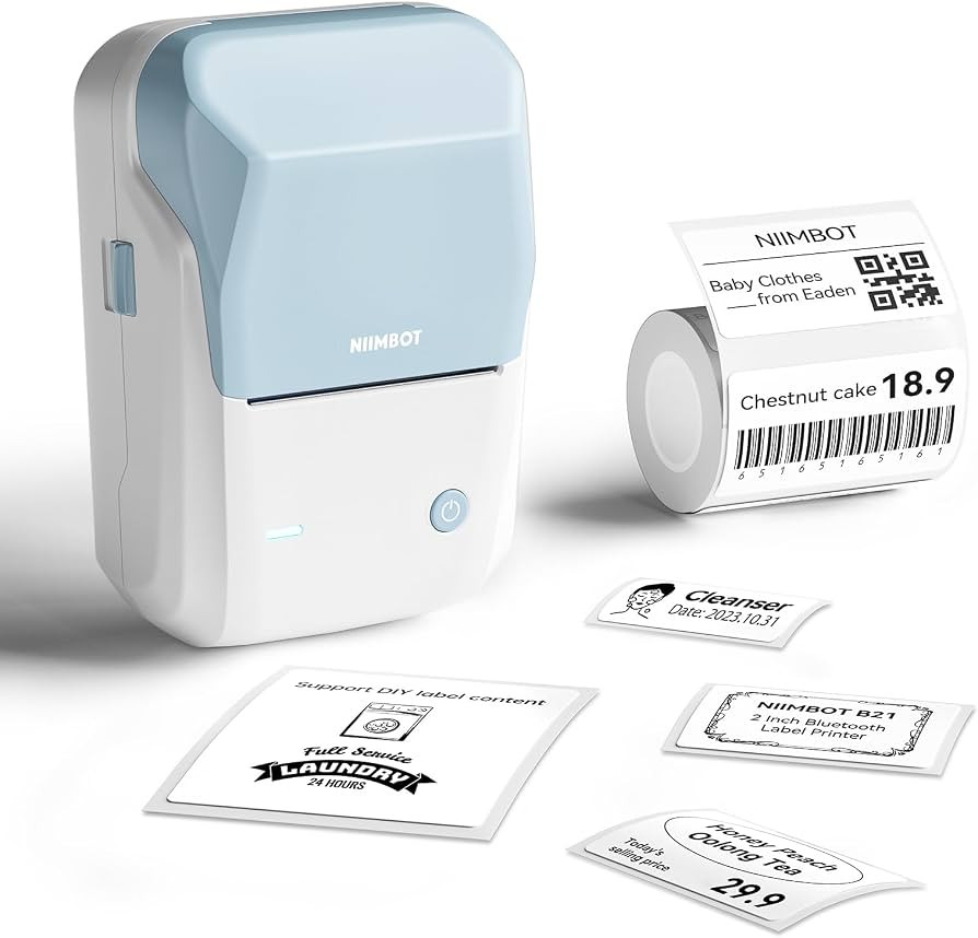 NIIMBOT B1 Label Maker Machine, Thermal Label Printer Easy to Use for Office, Home, Business, Cam... | Amazon (US)