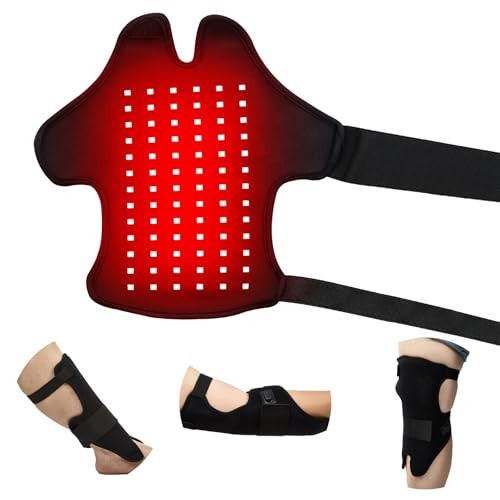 Bnlei Wearable Red Light Therapy Wrap for Body Pain Relief - 3-in-1 660nm Red & 850nm Near-Infrared LED Pad with Heat for Muscle Repair, Feet, Knee, Ankle, Foot, Hands, & More Body Areas | Amazon (US)