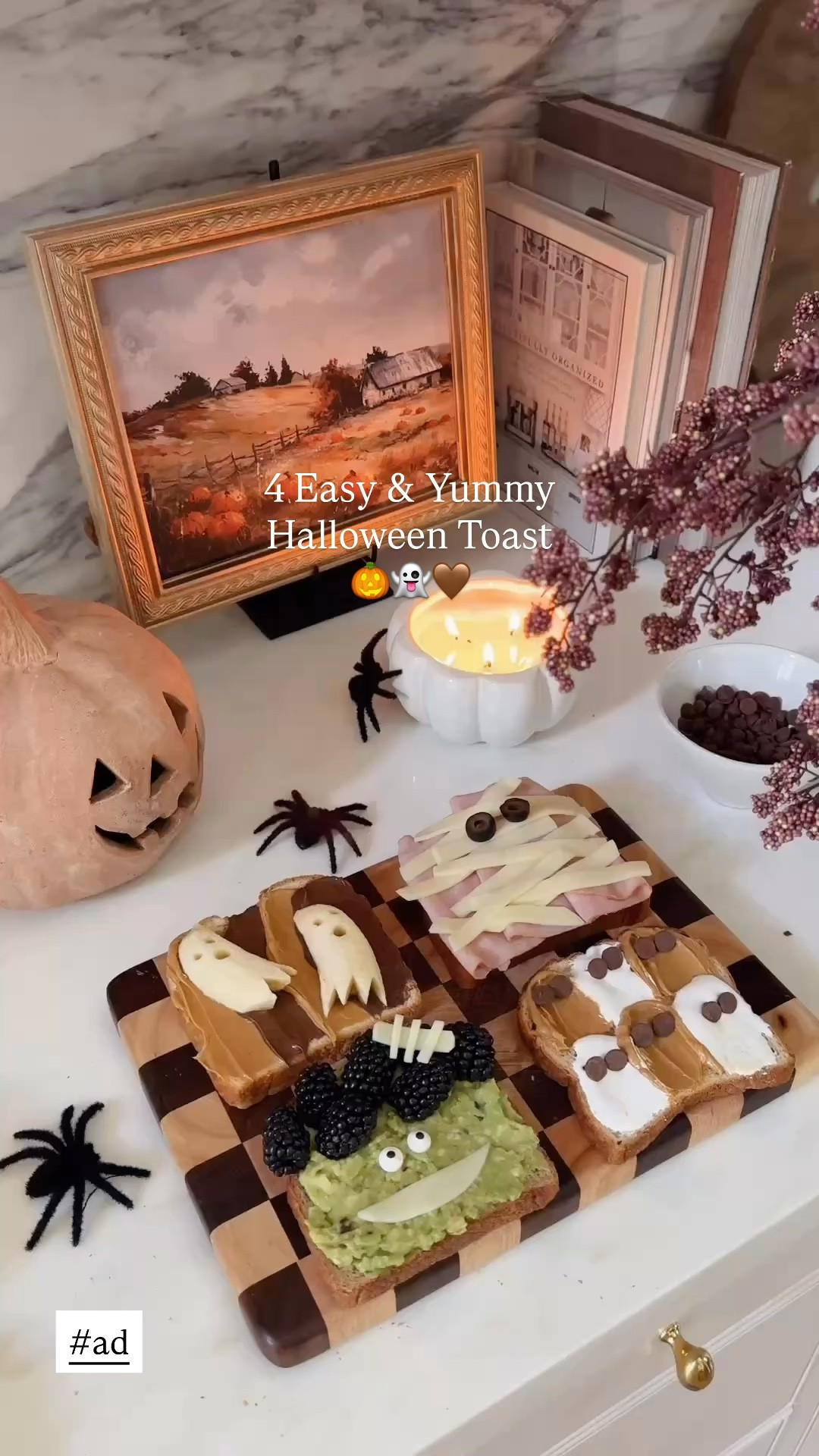 #ad The easiest way to make breakfast (or after-school snack) feel extra fun this Halloween. 👻 I picked up @naturesownbread bread at @target and made four adorable Halloween toasts that the kids couldn't wait to eat. I also love that Nature's Own simplified their new recipe while keeping the same great taste. @target @naturesownbread #targetpartner #NaturesOwnPartner #NaturesOwnBread #GetBreaducated #liketkit @shop.ltk