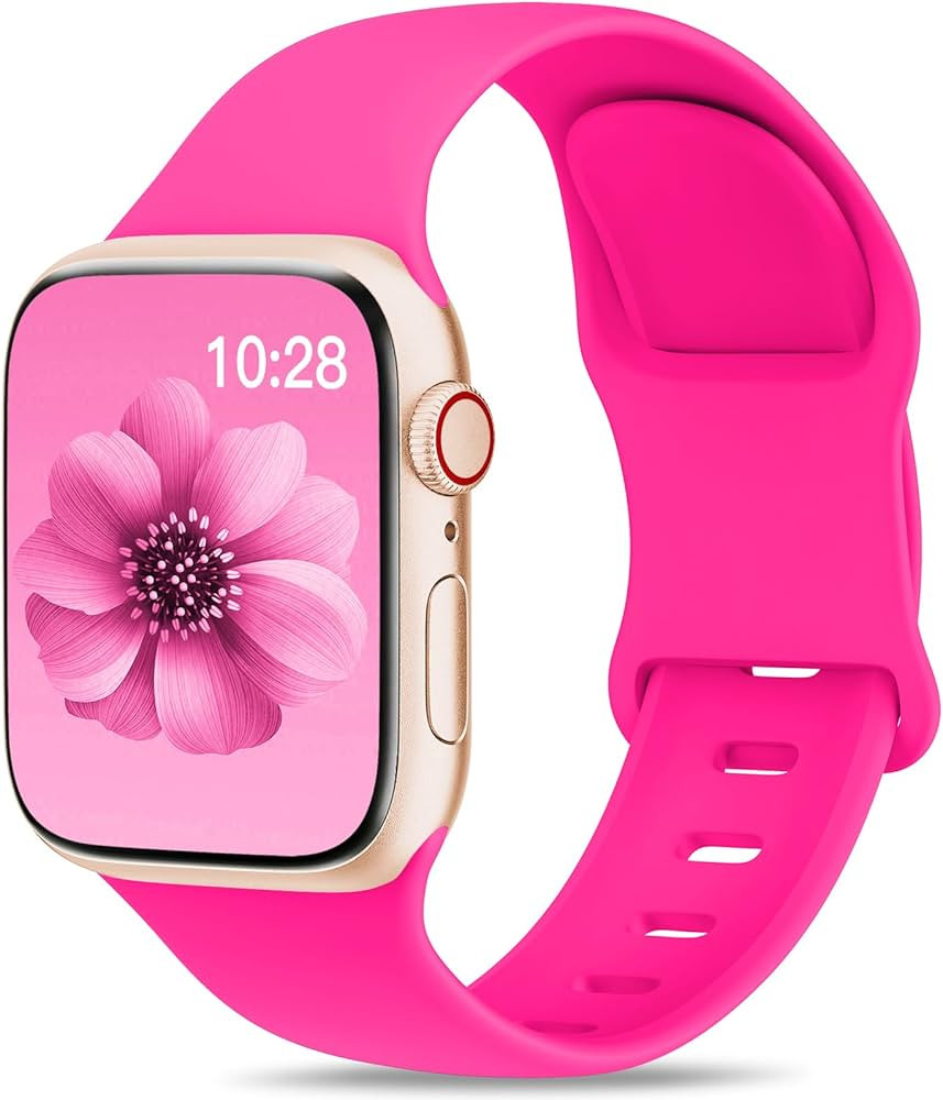 Sport Band Compatible with Apple Watch Bands 44mm 40mm 41mm 38mm 45mm 42mm 49mm for Women Men, So... | Amazon (US)