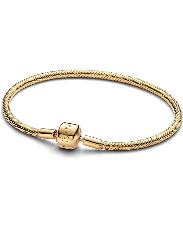 PANDORA Bracelet Femme pour Charms Doré 563390C00, 17 cm, Argent sterling, No Gemstone | Amazon (FR)