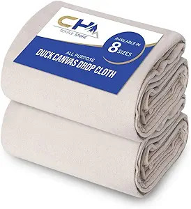Canvas Painters Drop Cloth (Size 6 x 9 Feet - Pack of 2) - Pure Cotton Paint Drop Cloth for Paint... | Amazon (US)