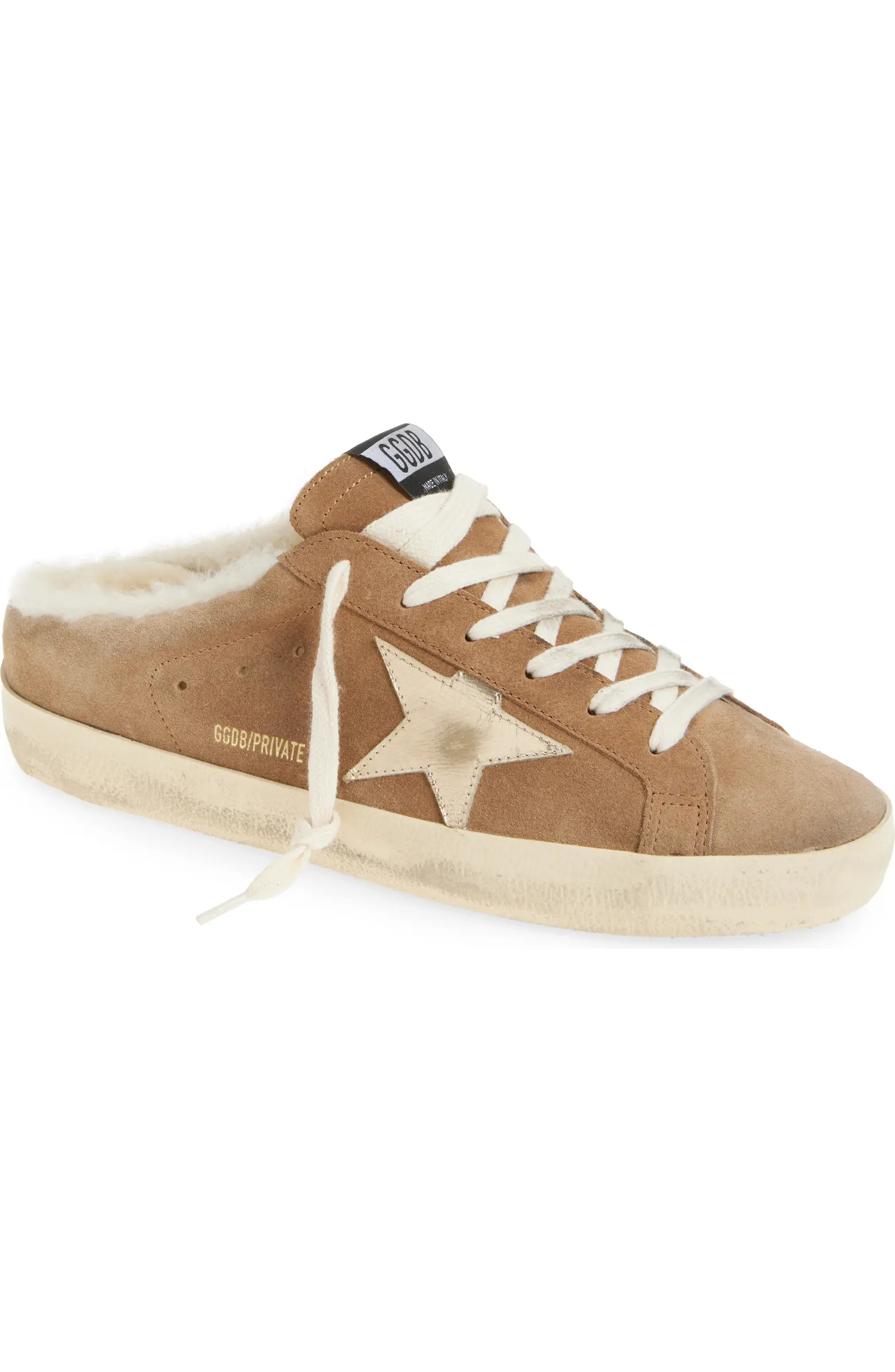 Golden Goose Super-Star Sabot Genuine Shearling Lined Mule Sneaker (Women) | Nordstrom | Nordstrom