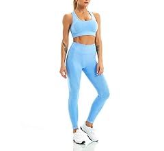Two Peice Workout Yoga Gym Activewear Set | Amazon (US)