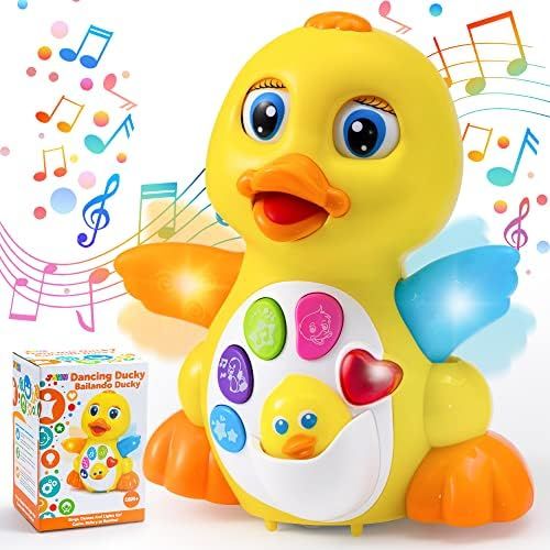 Amazon.com: JOYIN Baby Musical Toy Dancing Walking Yellow Duck Baby Toy with Music and LED Lights... | Amazon (US)