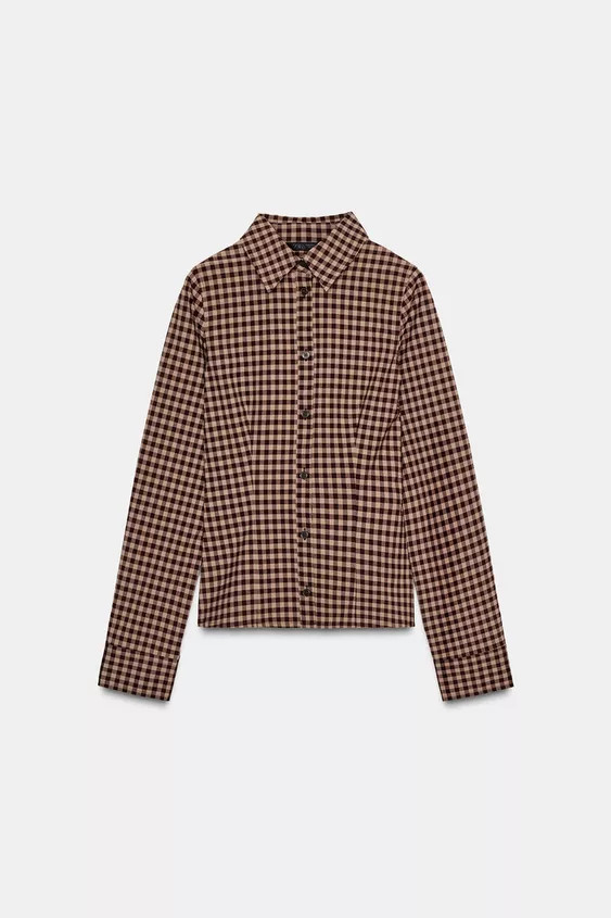 TAILORED CHECK SHIRT | Zara UK