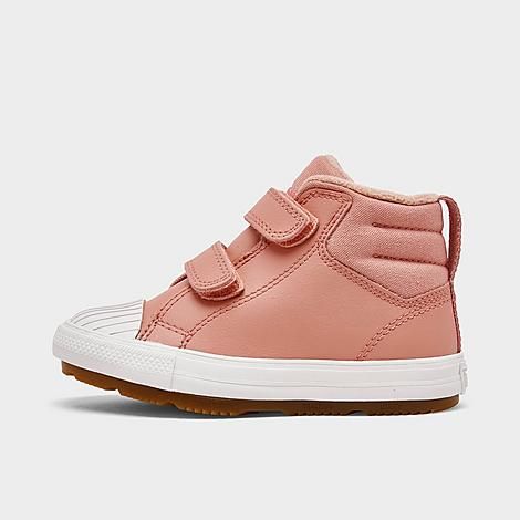 Converse Girls' Toddler Chuck Taylor All Star Berkshire Leather High Top Casual Boots in Pink/Rust P | Finish Line (US)