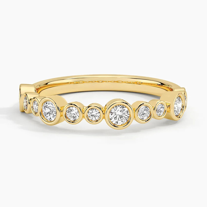 Portofino Bezel Lab Diamond Ring (1/3 ct. tw.) in 14K Yellow Gold | Brilliant Earth