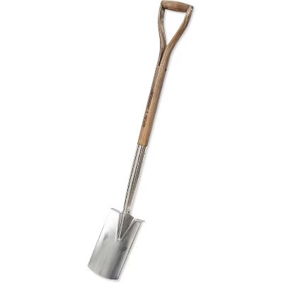 Spear & Jackson Traditional Stainless Border Spade, Mirror-Polished Stainless Steel Head, Weatherproofed Hardwood Shaft, Ergonomic Wishbone Handle | Target