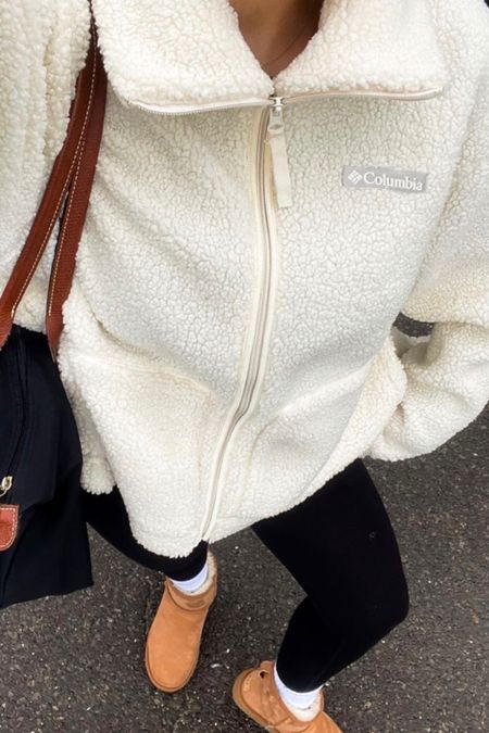 Comfy outfit for school / high school outfit / fall outfit / winter outfit / spring outfit / fuzzy sweater / hiking outfit / granola girl / comfy / slippers / comfy shoes / fuzzy zip up

#LTKfit #LTKSeasonal #LTKshoecrush