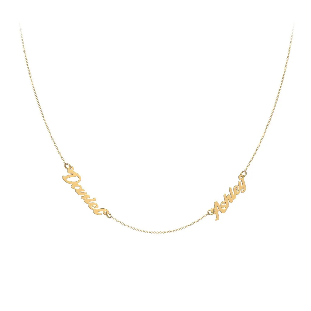 Dainty Personalized Two Name Necklace | Jewlr