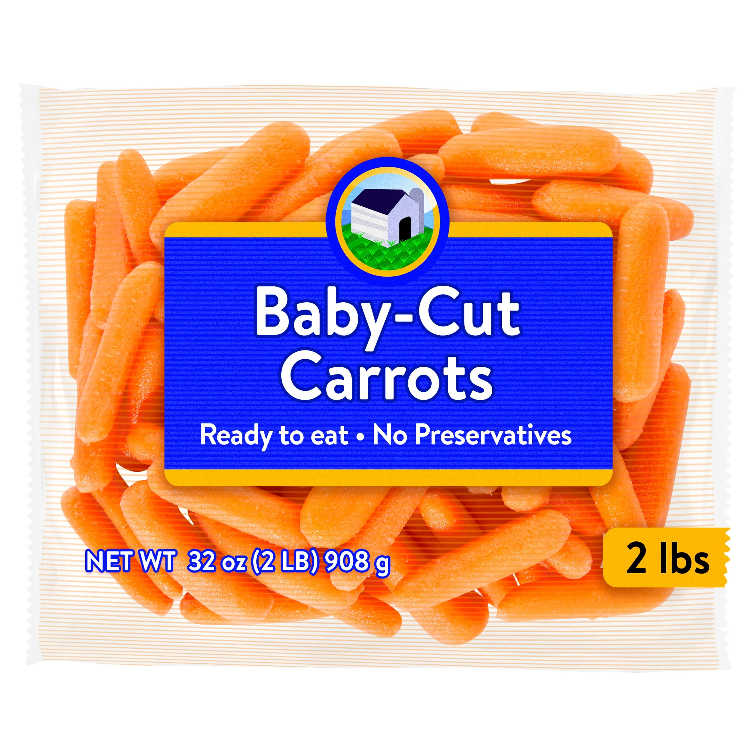 Fresh Baby-Cut Carrots, 2 lb Bag | Walmart (US)