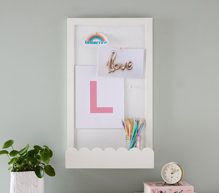 Scalloped Mini Pinboard With Ledge
