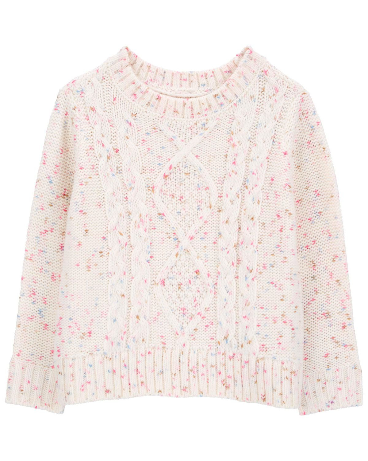 Baby Confetti Cable-Knit Sweater  - OshKosh | Carter's | Carter's Inc