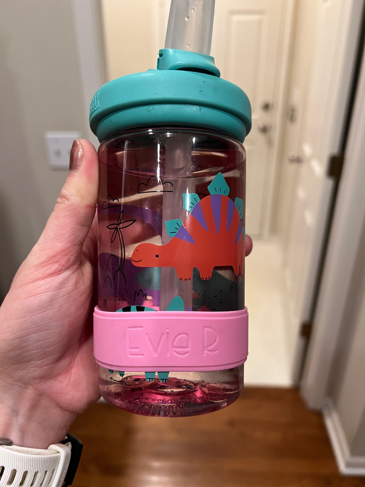 Kids water bottle with personalized bottle band. 

#LTKfamily #LTKkids #LTKhome