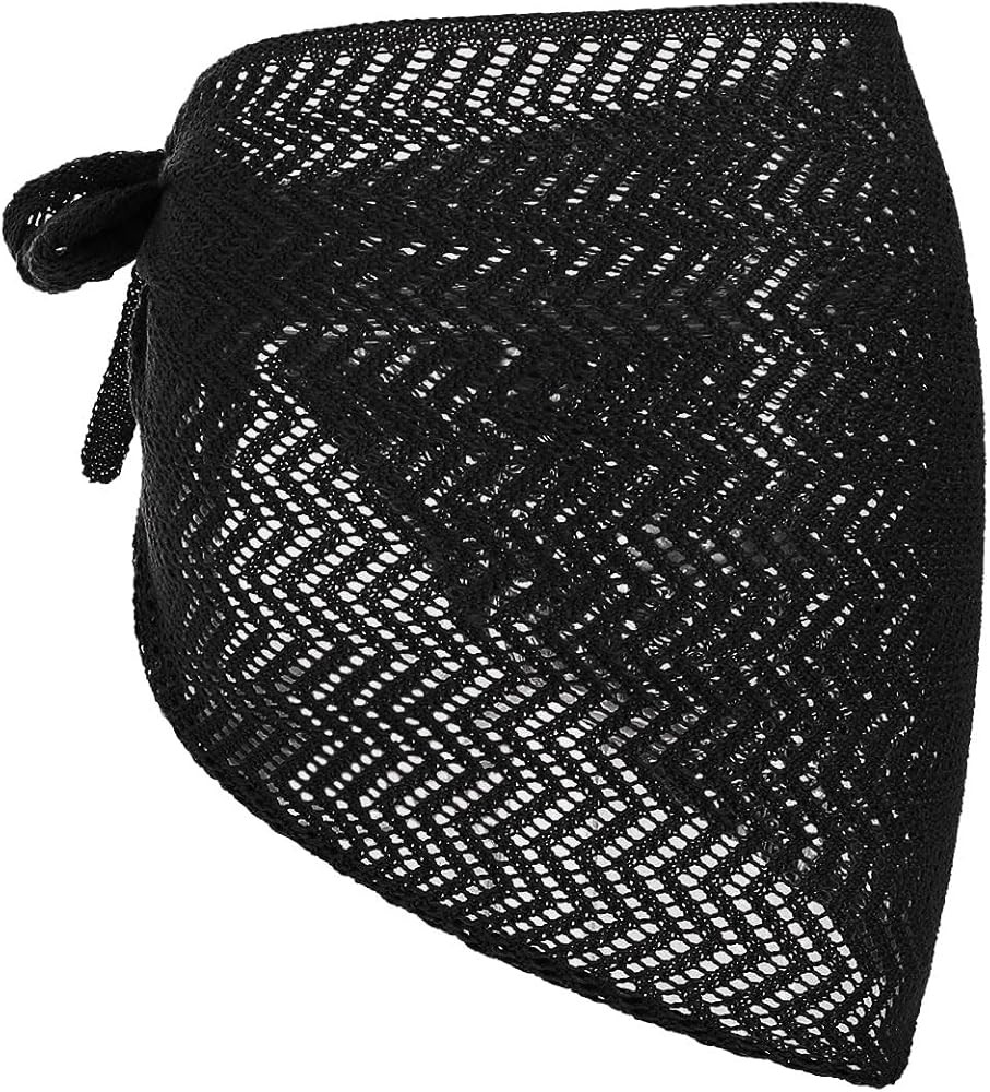 ZAFUL Sarong Coverups for Women Beach Vacation Fishnet See Thru Tie Side Bathing Suit Cover Up Mi... | Amazon (US)