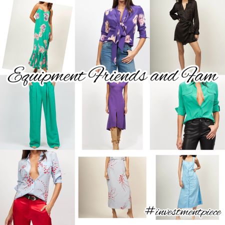 The best silks- from blouses to sets to dresses- all 30% off @equipment at their friends and family sale #investmentpiece 

#LTKSeasonal #LTKstyletip #LTKsalealert