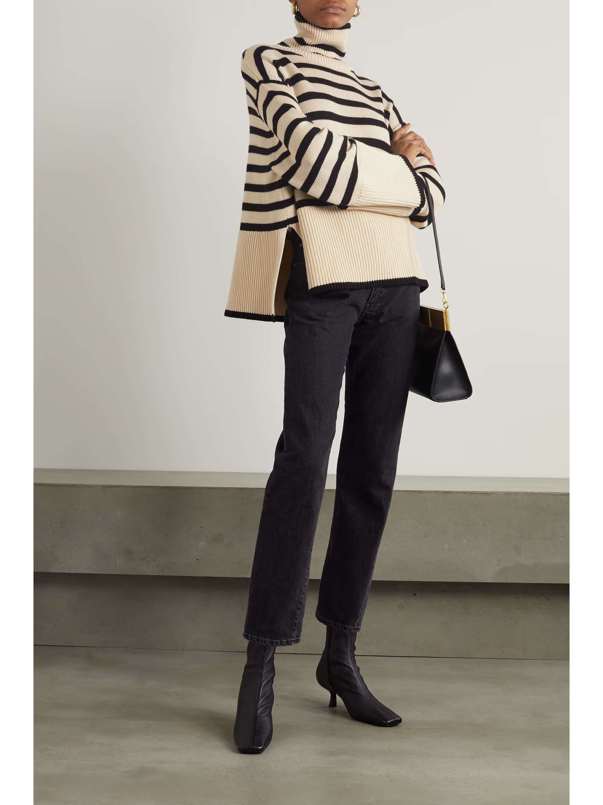 Striped merino wool turtleneck sweater | NET-A-PORTER (US)