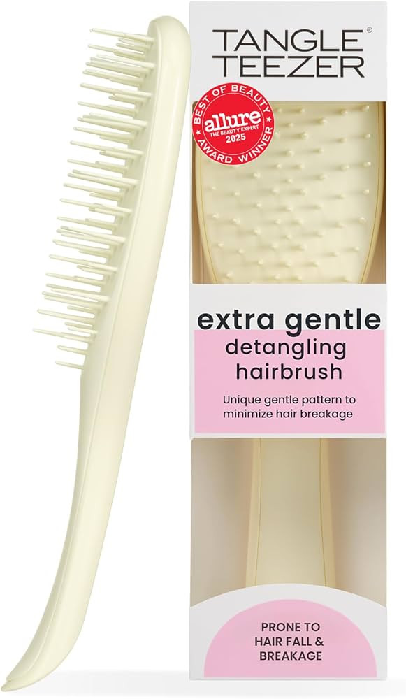 Tangle Teezer Extra Gentle Ultimate Detangler Hairbrush for Wet & Dry Hair - With Unique Wide-Spa... | Amazon (UK)