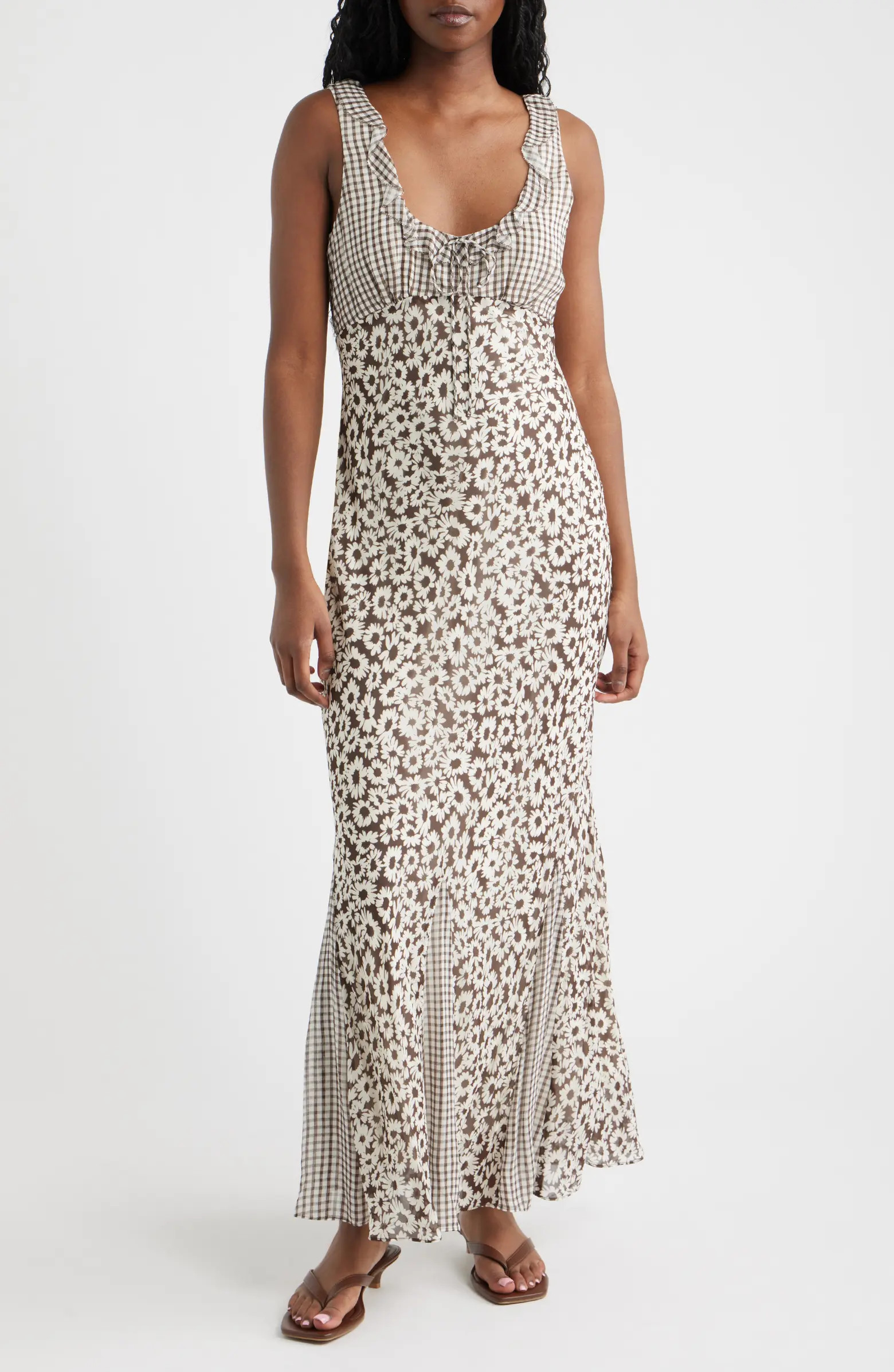 Dahlia Mixed Print Maxi Dress | Nordstrom