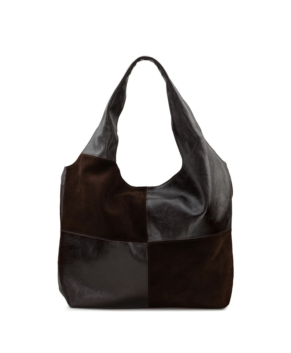 Tove Tote | Suede and Rugged | Chocolate | Patricia Nash Designs
