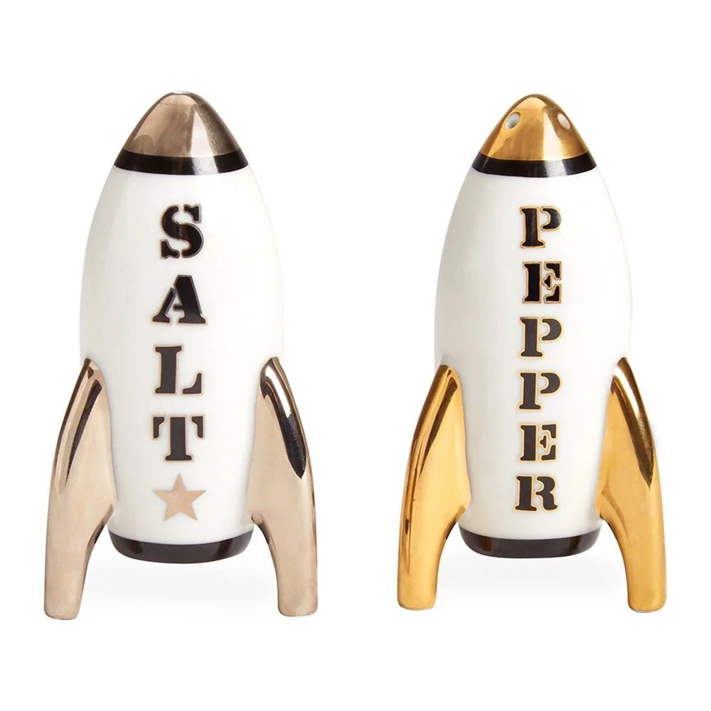 Apollo Salt & Pepper Shakers - Black/White | Amara (UK)